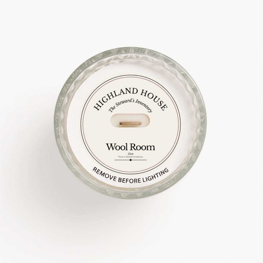 Wool Room | Soy Candle with Clean Wool & Linen