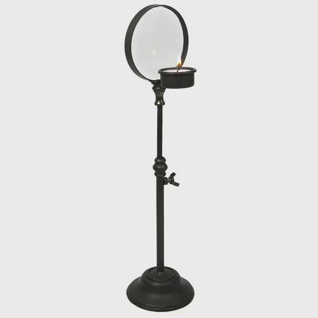 Iron Candle Holder with Magnifier