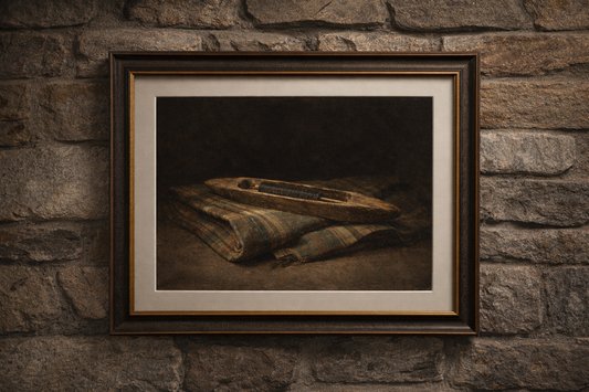 Shuttle at Rest on Folded Cloth