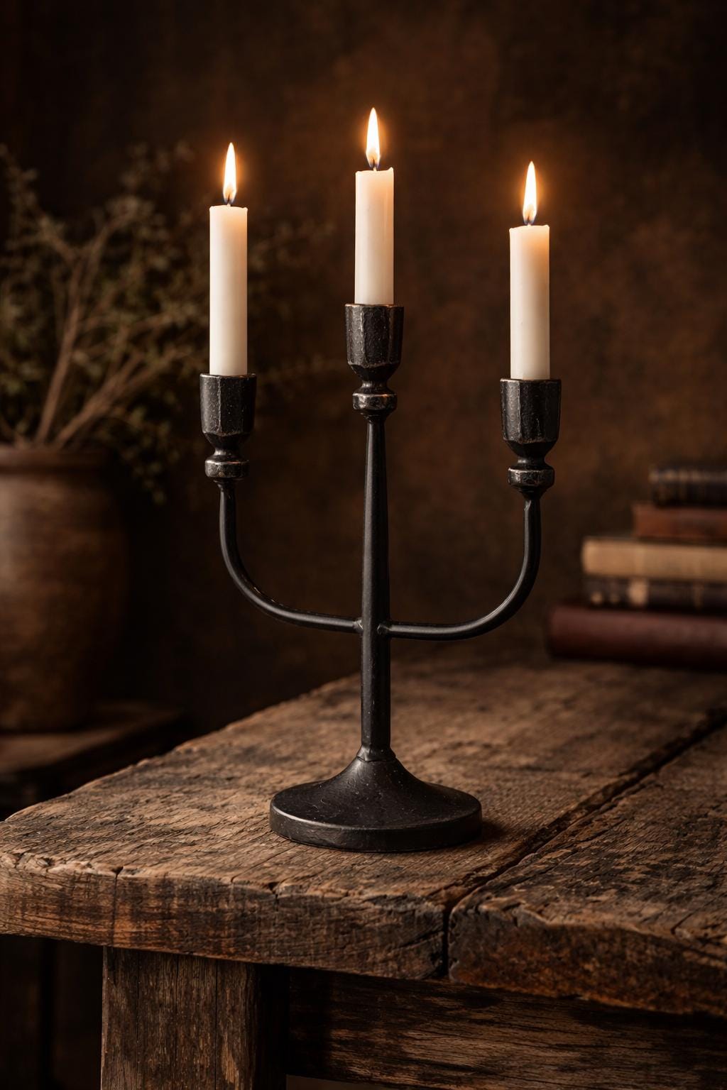 South Table Iron Candelabra